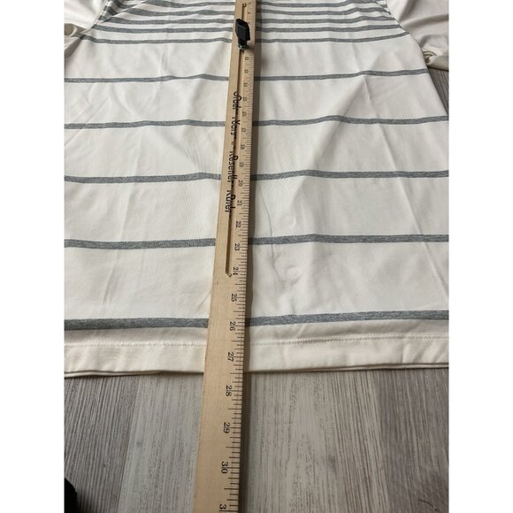 Under Armour Mens HeatGear Polo Shirt White/Gray Stripe M - Picture 5 of 7